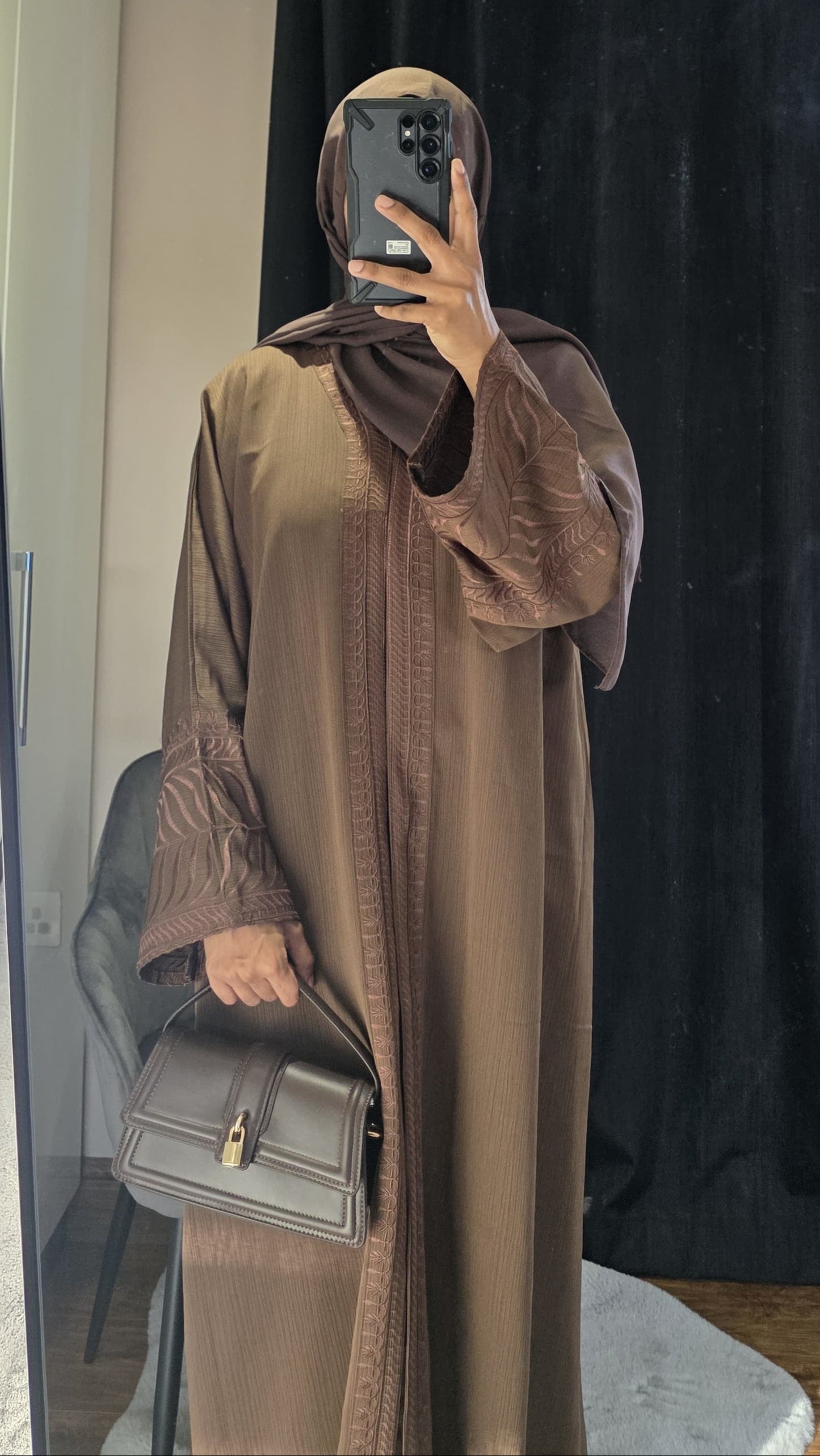 Grace Abaya In Brown