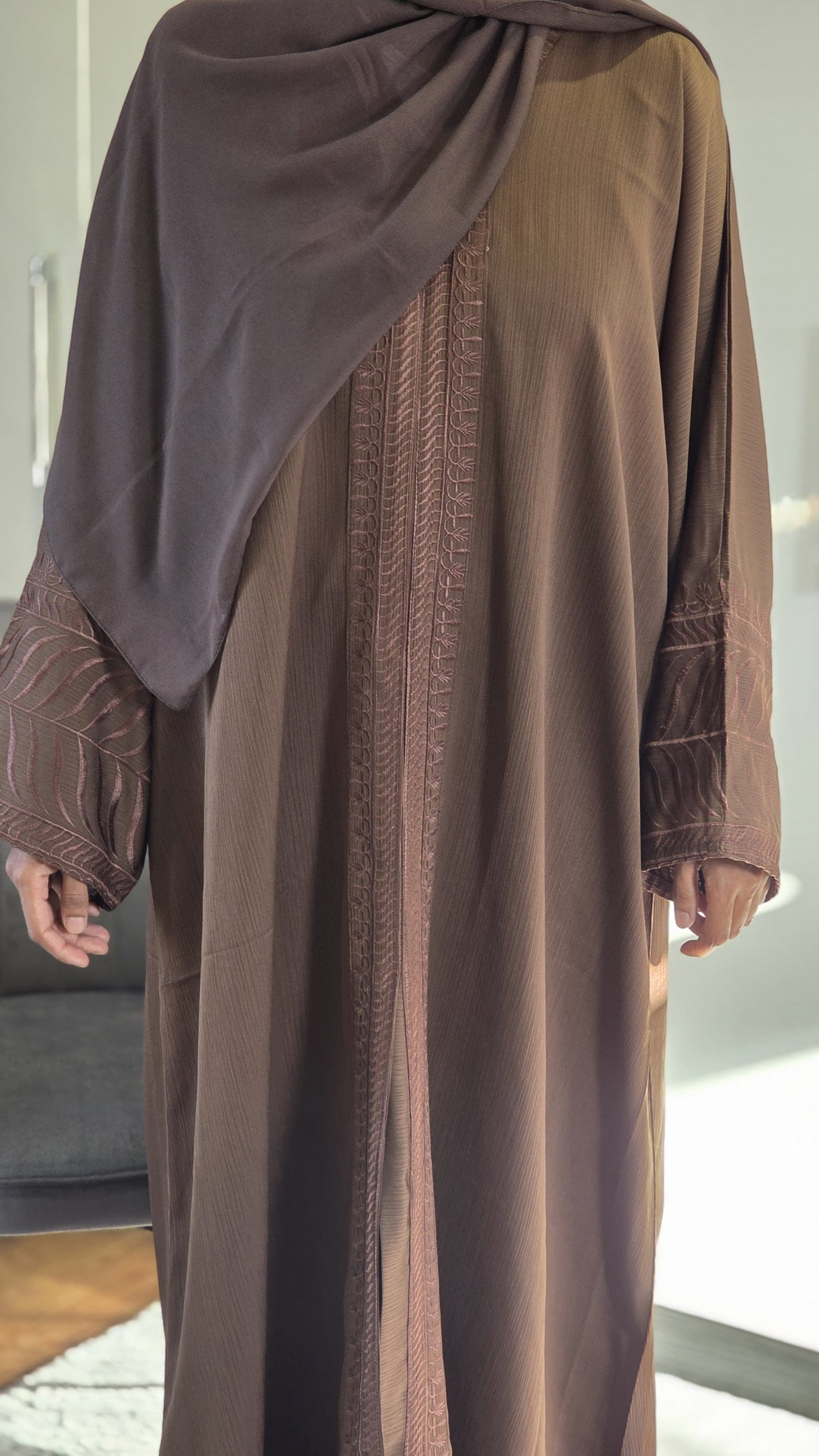Grace Abaya In Brown