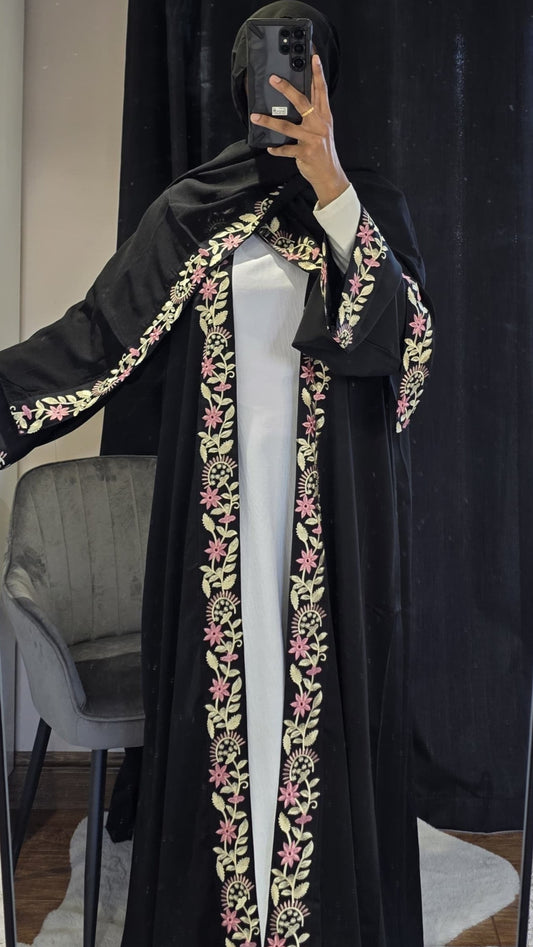Threaded Blossom Abaya